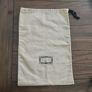 GUCCI Black Logo Dust Bag 100% Authentic